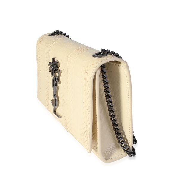 Saint Laurent White Creme Ayers Small Kate Palm Tree Bag - Picture 6 of 8